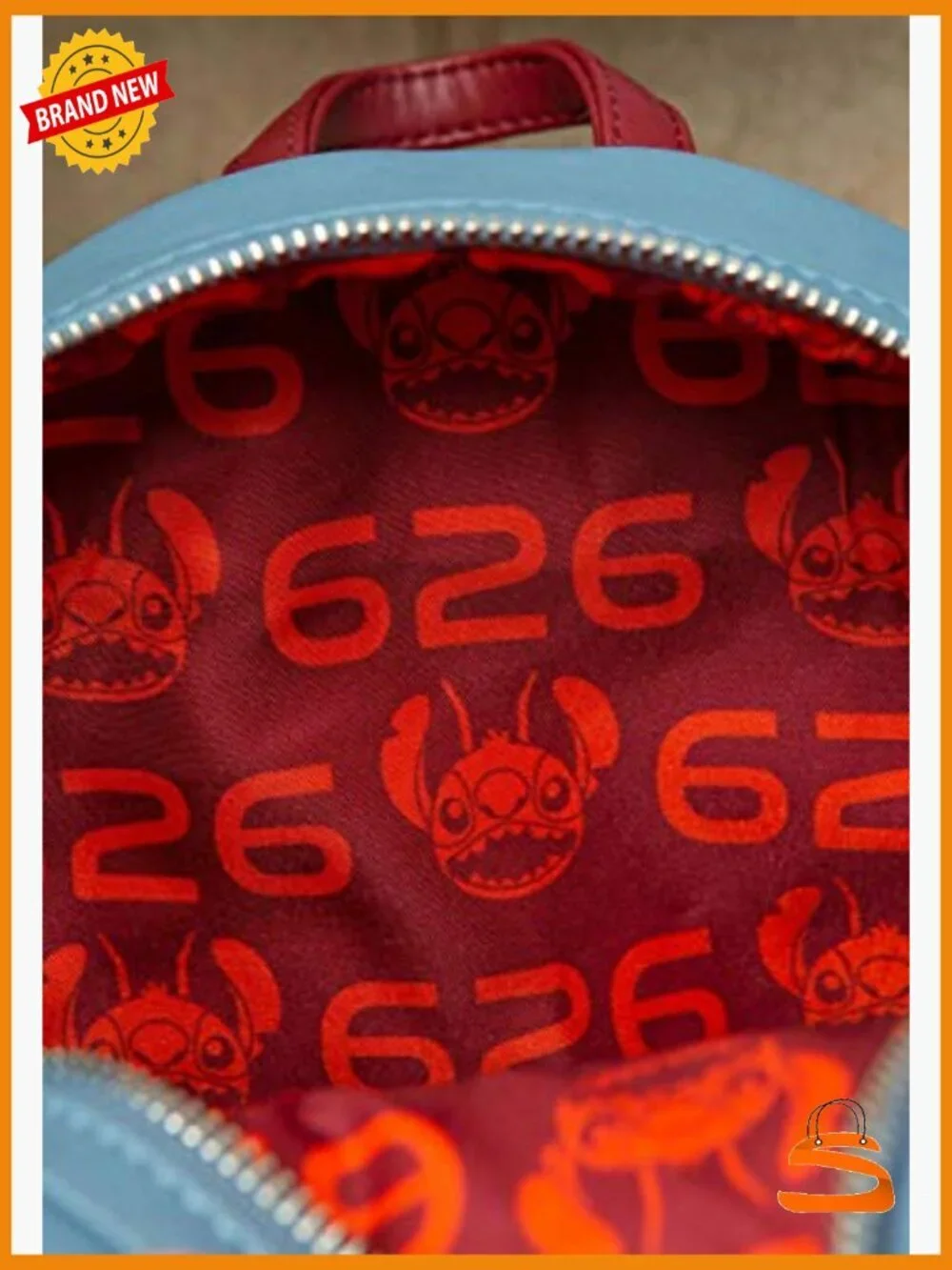Disney Stitch Faux Leather Shoulder Bag Double Strap
